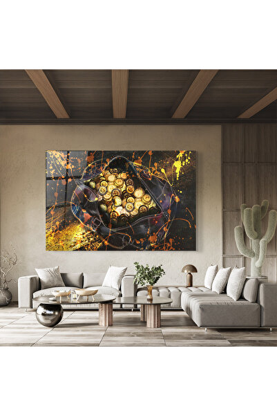 Arthub Glass Painting, Bedroom and Living Room, Digital, Crypto Rich