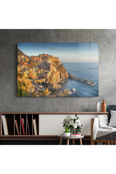 Arthub Glass Painting, Bedroom and Living Room, Rural, Cinque Terre