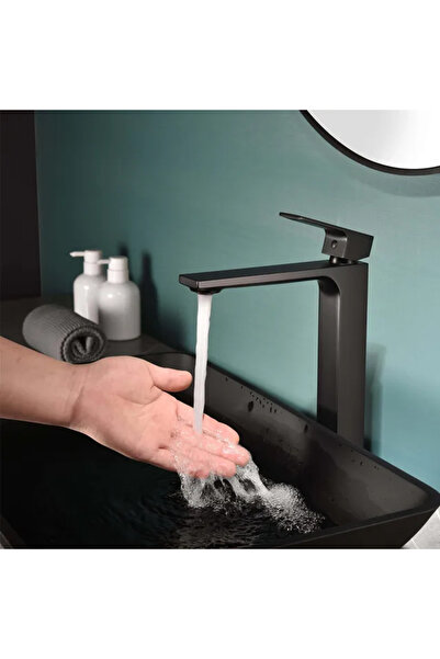 Trendy's TRENDY S washbasin mixer, wall-mounted, matt black
