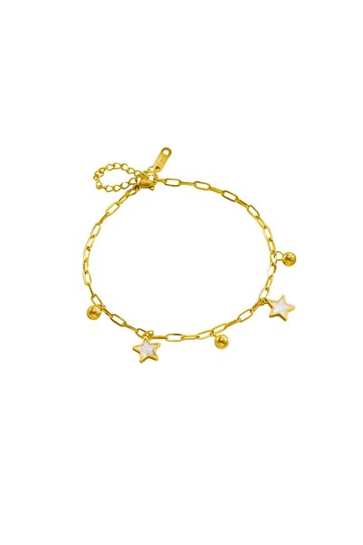 RAFINI Golden Stars Bracelet - 18K Gold Plated, Stainless Steel