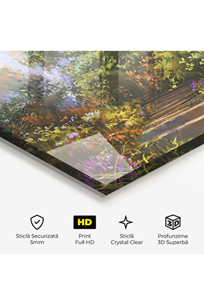 Arthub Glass Painting, Bedroom and Living Room, Spring, Spring Staircase Painting