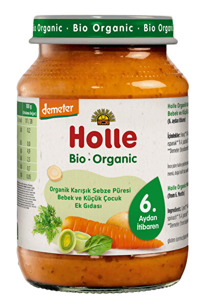 HOLLE BABY FOOD HOLLE ORGANİK KARIŞIK SEBZE PÜRESİ