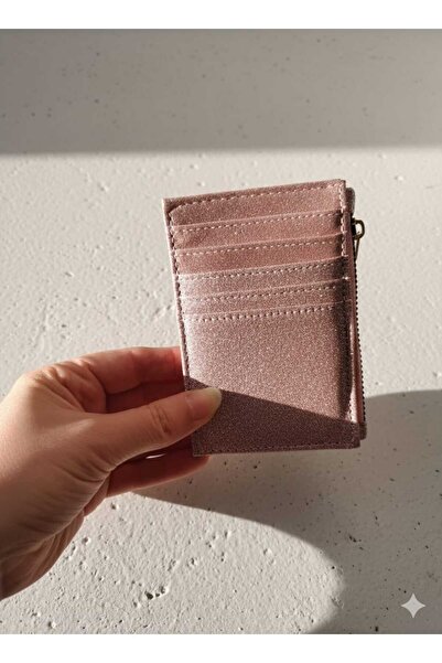 Uzs pace Glittery Shiny Card Holder & Wallet with Zipper (No Glitter Shedding)