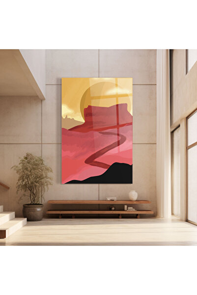 Arthub Glass Painting, Bedroom and Living Room, Sunset, Mars Dune