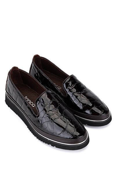 Tamer Tanca Women's Genuine Leather Brown Comfort Shoes