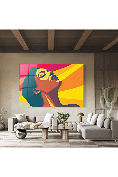 Arthub Glass Painting, Bedroom and Living Room, Pop, Pop Female Color
