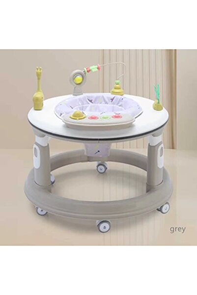 Generic Circular Baby Walker with Interactive Toys, Comfortable and Safe Design, Ideal for Indoor Use