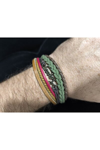 enyatakı Original leather rope bracelet signed by kemal ataturk.