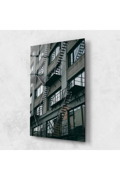 Arthub Tablou Sticla,Dormitor si Living, Iluzii Optice, Building Stairs