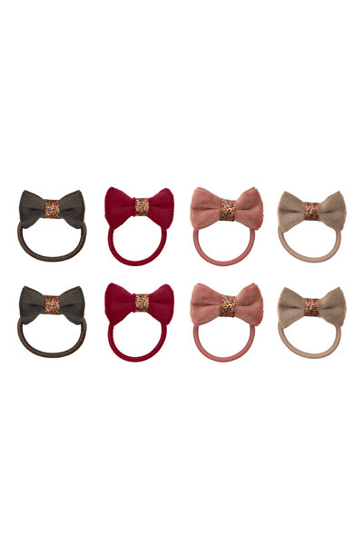 MIMI LULA Mimi & Lula Christmas Velvet Mini 8-Piece Rubber Buckle