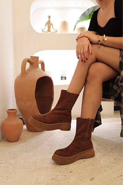 CICIKIZ Molly Zippered Boots Sole Stitched