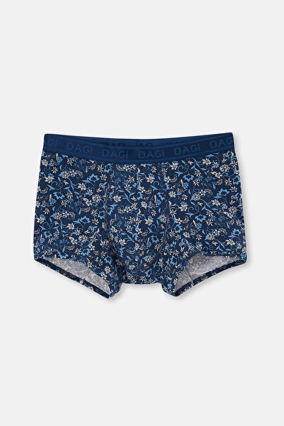 Dagi Μπλε μοτίβο Micro Modal Boxer