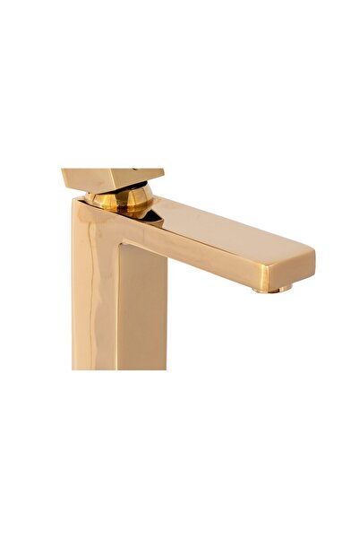 Trendy's Basin mixer, TRENDY S, basin mounting, gold
