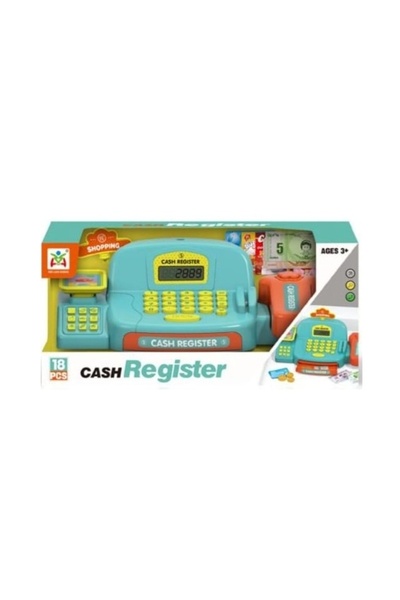 Toy Casă de marcat interactivă pentru copii cu accesorii, 18 piese, verde