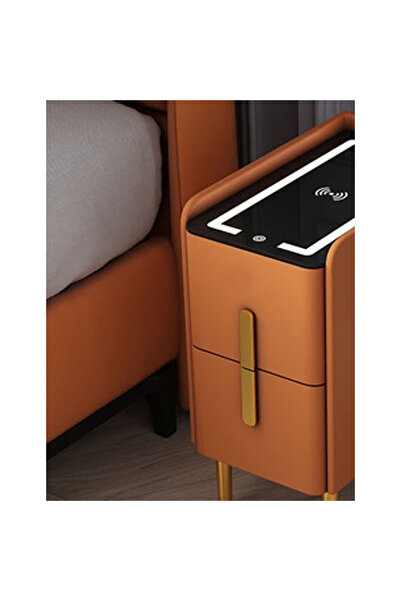 KEKE Smart bedside table rechargeable and multifunctional wireless Charging and BT speaker for bedroom