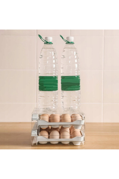 zola Egg container, capacity 32 places, with 2 drawers, 4 rows, shape suitable for breaking, plastic