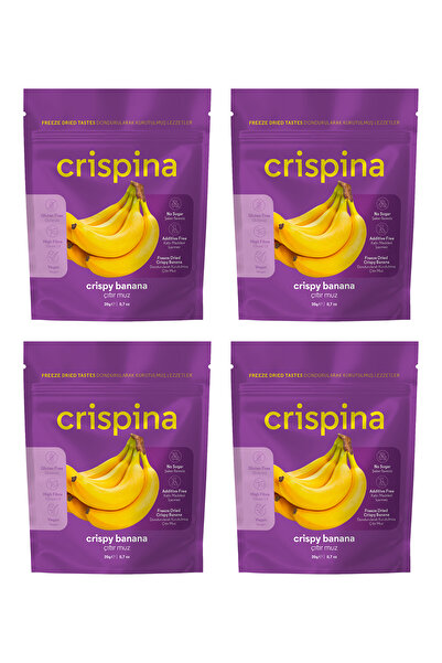 Crispina Daily Freeze Dried Banana Dried Banana Freeze Dried Banana 4-Pack