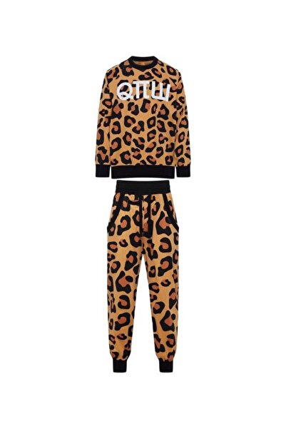 Henderson Men's Pajama Set Two-Piece Sweatshirt & Jogger Pants Leopard Print Kupisz x Homewear