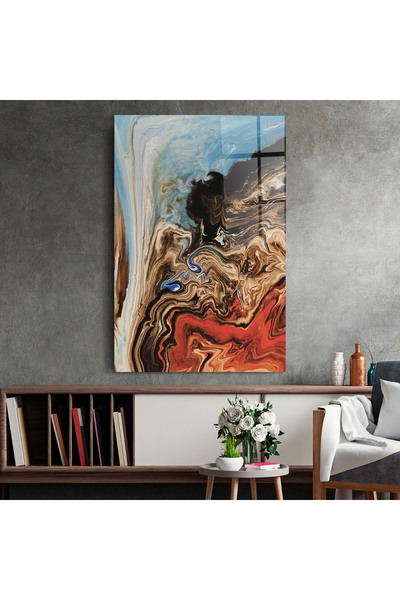 Arthub Tablou Sticla,Dormitor si Living, Marble, Abstract Waterfall