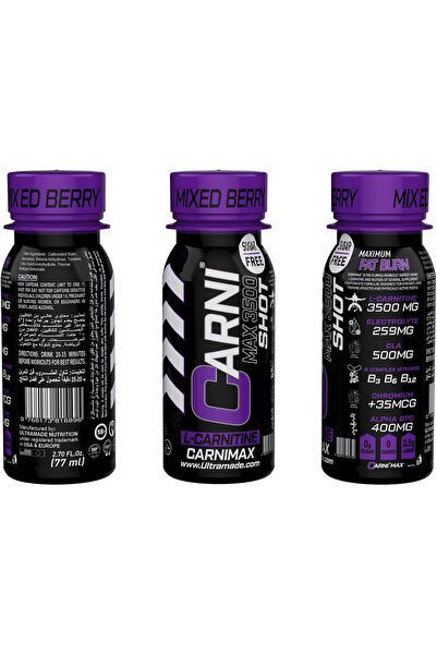 CARNI MAX 3500 شوت ميكسد بيري 77 مل (علبة تحتوي على 12 قطعة)