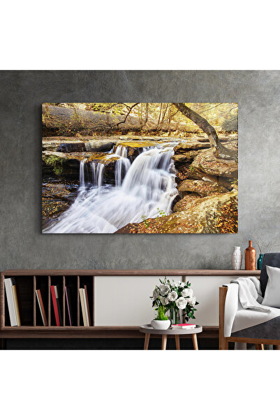 Arthub Glass Painting, Bedroom and Living Room, Waterfalls, Pretty Autumn Waterfall