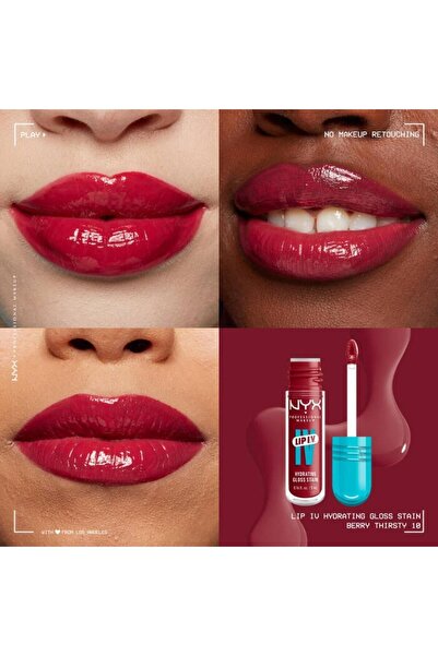 NYX Professional Makeup ملمع شفاه مرطب - 10 بيري ثيرستي