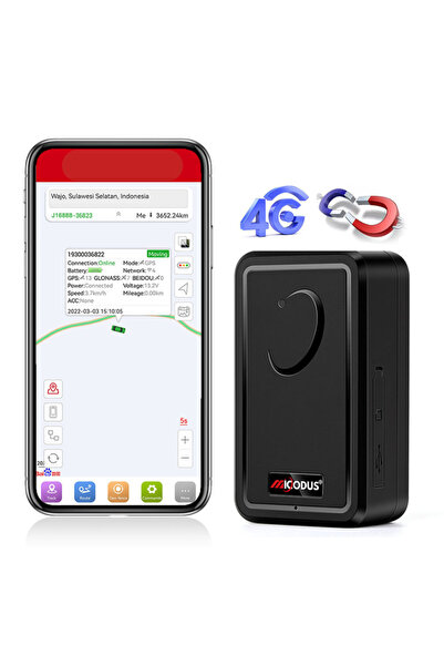 Zero Secrets ML500G Professional 4G GPS Tracker with Microphone, 5000mAh, IP65/IP67, Magnetic - Black