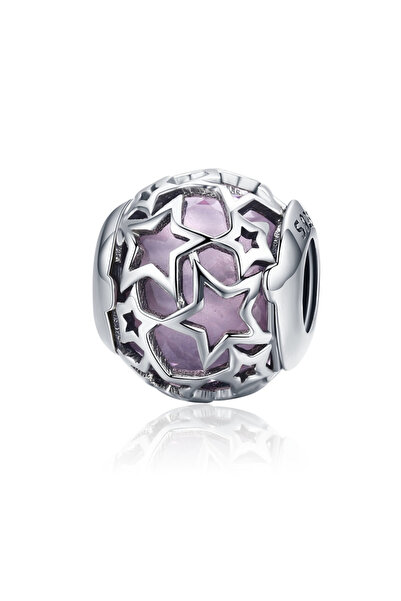 Bijuterii Nadiela Talisman Argint 925, Charm pentru bratari – Pink Stars