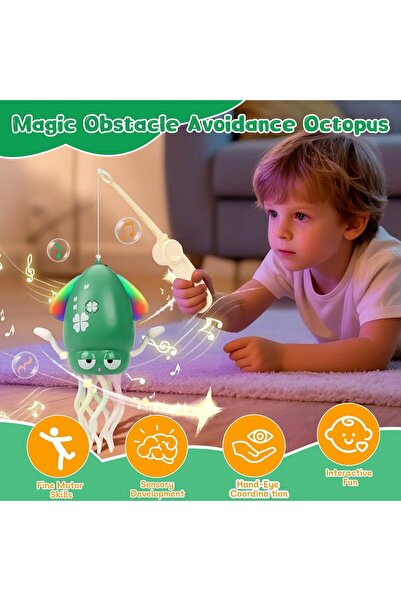 SKY TOUCH SKY-TOUCH Electric Dancing Octopus Toy, Rechargeable with LED Lights & Music