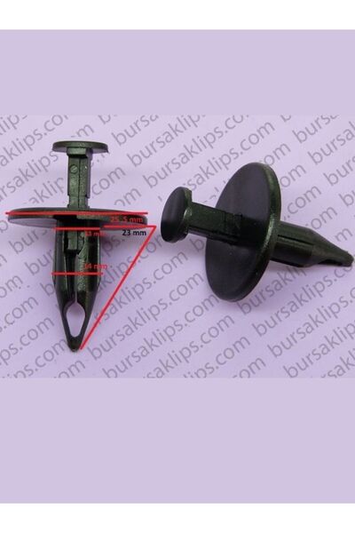 bursaklips 2921- مشبك غطاء واقي الصدمات السفلي لسيارة فورد فييستا، كوريير YM ...