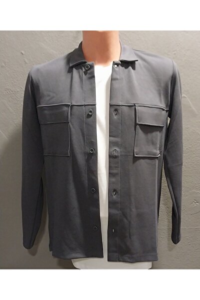 JSCO Men's Double Pocket Full Lycra Double Face Sweat Shirt with Covered Pockets