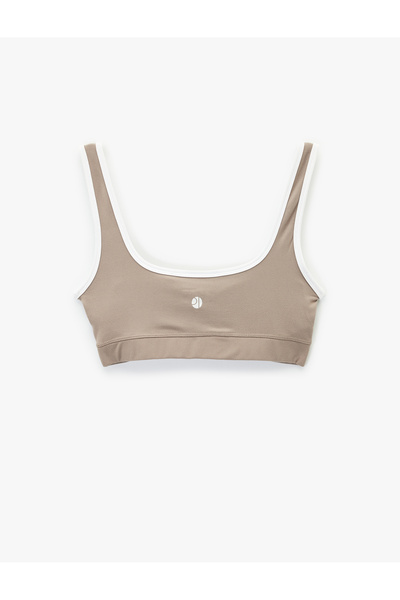 Koton Спортен сутиен без презрамки с U-образно деколте