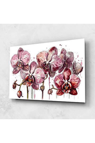 Arthub Glass Painting, Bedroom and Living Room, Orchid, Orchid Art