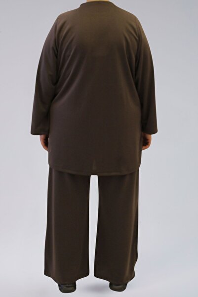 EN WOMAN Seasonal Tracksuit Set - Ecrin Fabric Large Size Tracksuit Set