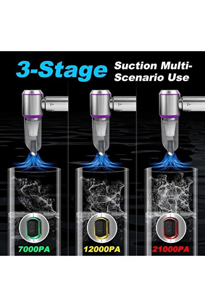 SKY TOUCH SKY-TOUCH Portable Handheld Cordless Vacuum Cleaner & Air Duster, 16000PA, 4-in-1