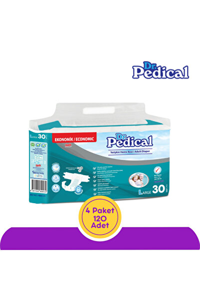 dr pedikal Dr. Pedical Belbantlı Yetişkin Hasta Bezi Büyük (L) 120 Adet (4x30)