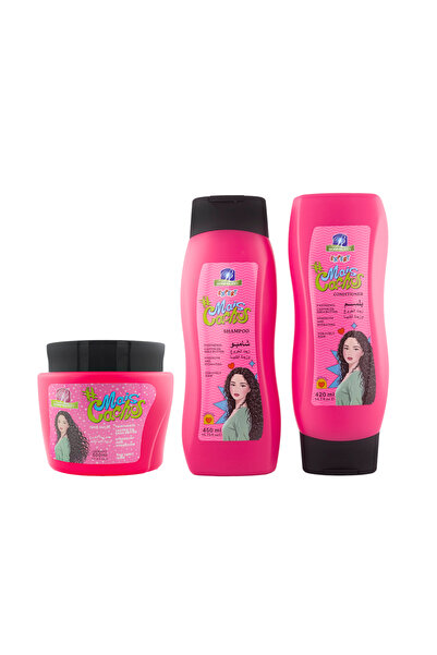 ROSE BERRYY مجموعة ترطيب الشعر الكيرلي الجاف :كيرلي ستايل الثلاثية – شامبو، بلسم، وحمام زيت 3 في 1