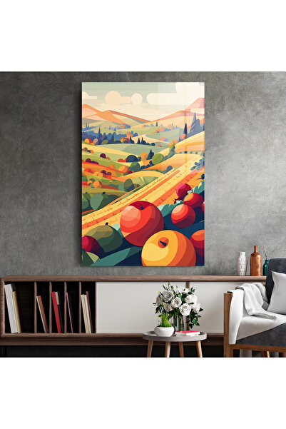 Arthub Glass Painting, Bedroom and Living Room, Rural, Autumn Rural Fruits