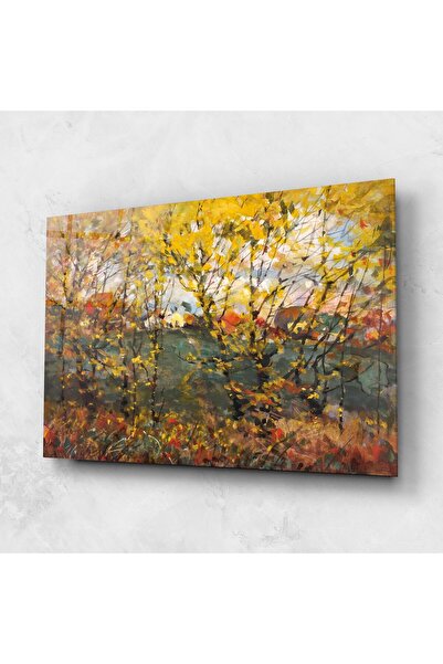 Arthub Glass Painting, Bedroom and Living Room, Forests, Autumn Painting Tree