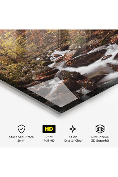 Arthub Glass Painting, Bedroom and Living Room, Forests, River Forest View