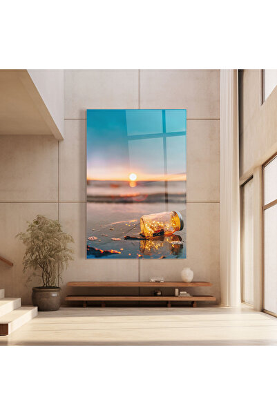 Arthub Glass Painting, Bedroom and Living Room, Summer, Jar With Lights