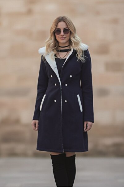 Toridas Kışlık Günlük Kaşe Kadın Kaban