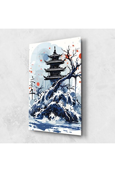 Arthub Tablou Sticla,Dormitor si Living, Asiatic, Asiatic Winter Art