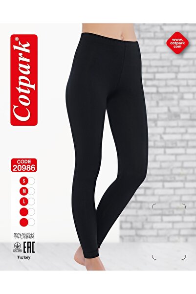 Cotpark Women's Cotton Stretch Fabric Tights - Black 20986
