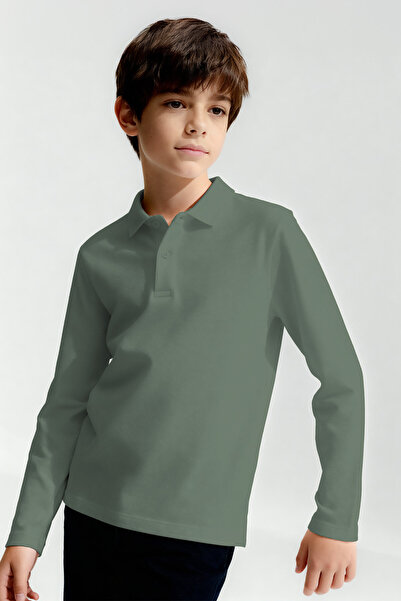 TOMMY LIFE Basic Polo Neck 3-Pack Black-White-Orange Unisex Kids T-Shirt - 11170