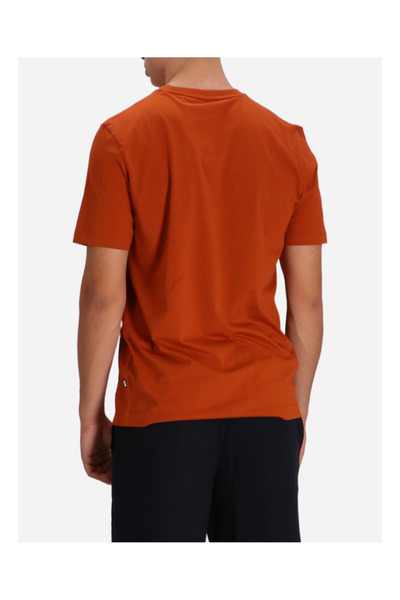 BOSS Men's Regular Fit Short Sleeve Solid Crew Neck Orange T-Shirt 50468347-809