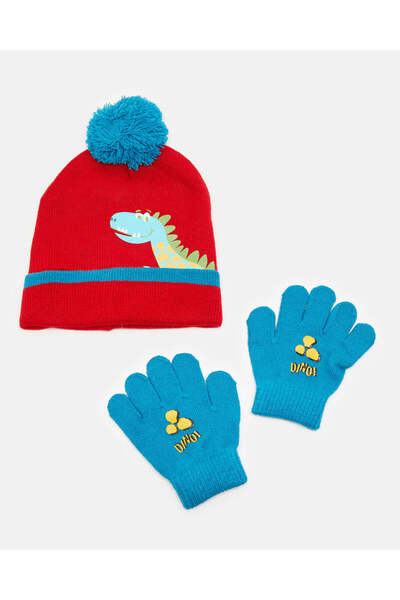 REDTAG مجموعة قبعات محبوكة متنوعة للأولاد (قطعتان)