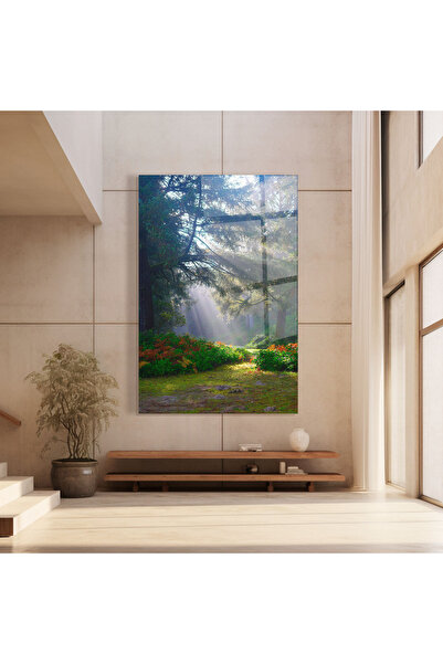 Arthub Glass Painting, Bedroom and Living Room, Forests, Forest Light
