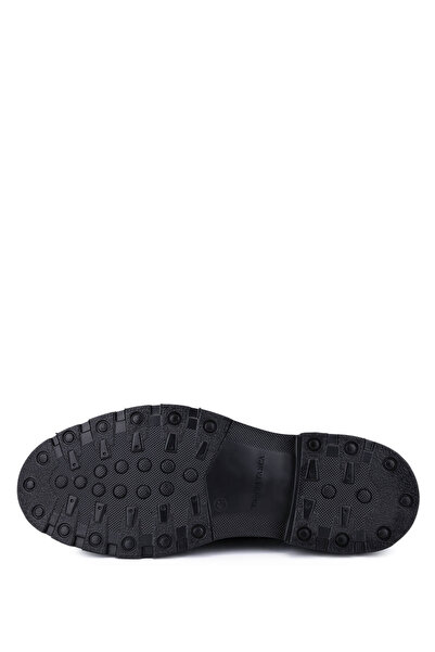 Tamer Tanca Men's Genuine Leather Black Opening Casual Shoes