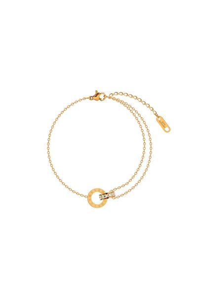 RAFINI Golden Embrace Bracelet - 18K Gold Plated, Stainless Steel
